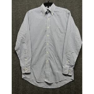 Brooks Brothers 346 Men Plaid‎ Button-Down Long Sleeve Shirt Multicolor S Small